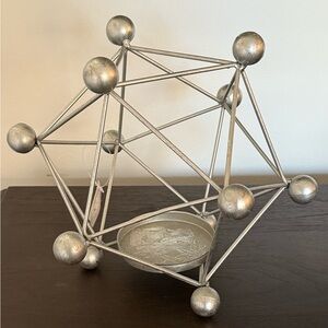 Bed Bath & Beyond Metal Geometric Candle Holder Lantern 10x9”